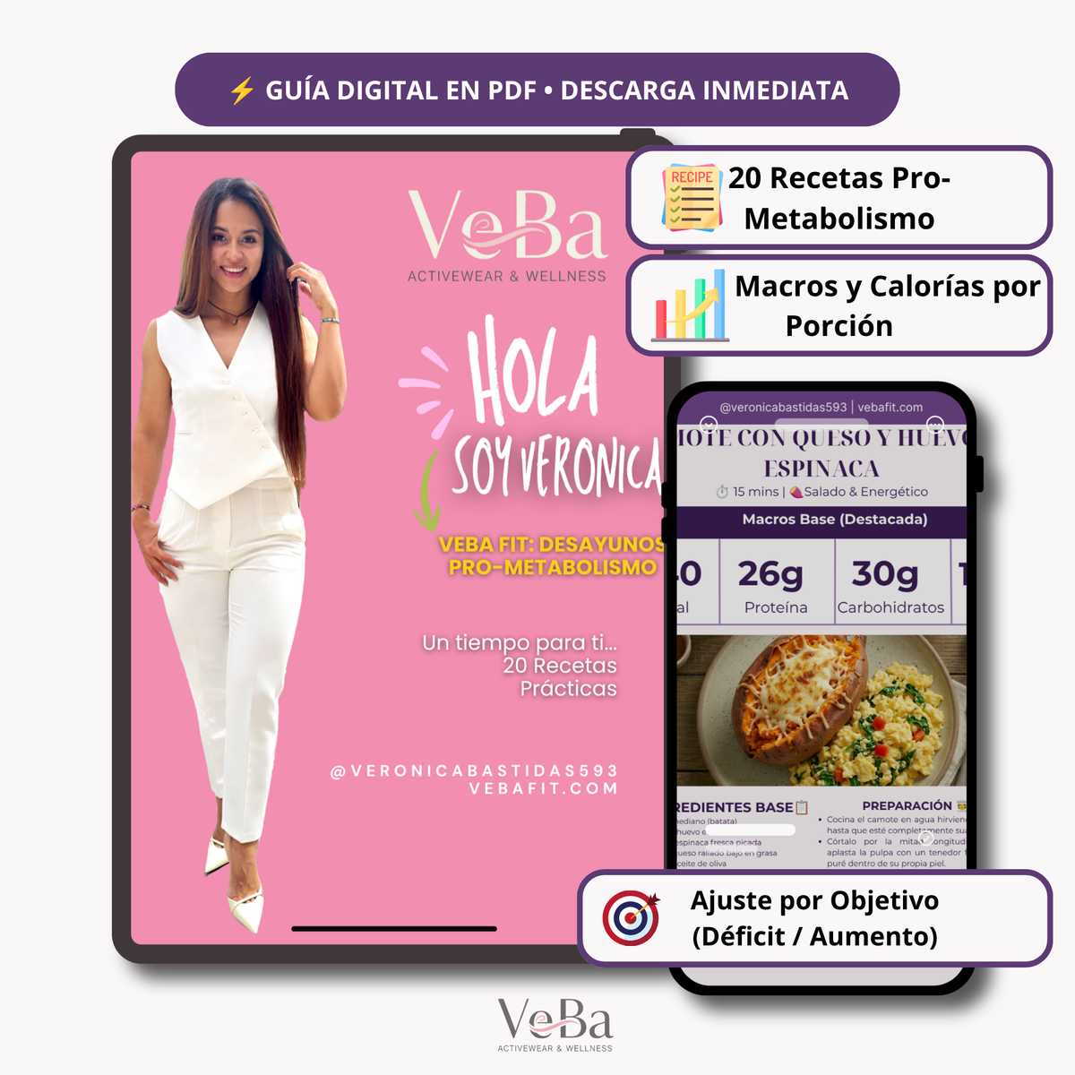 Ebook Desayunos Pro-Metabolismo | 20 Recetas con Macros y Guía por Objetivos