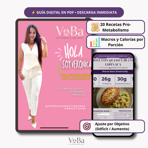 Ebook Desayunos Pro-Metabolismo | 20 Recetas con Macros y Guía por Objetivos